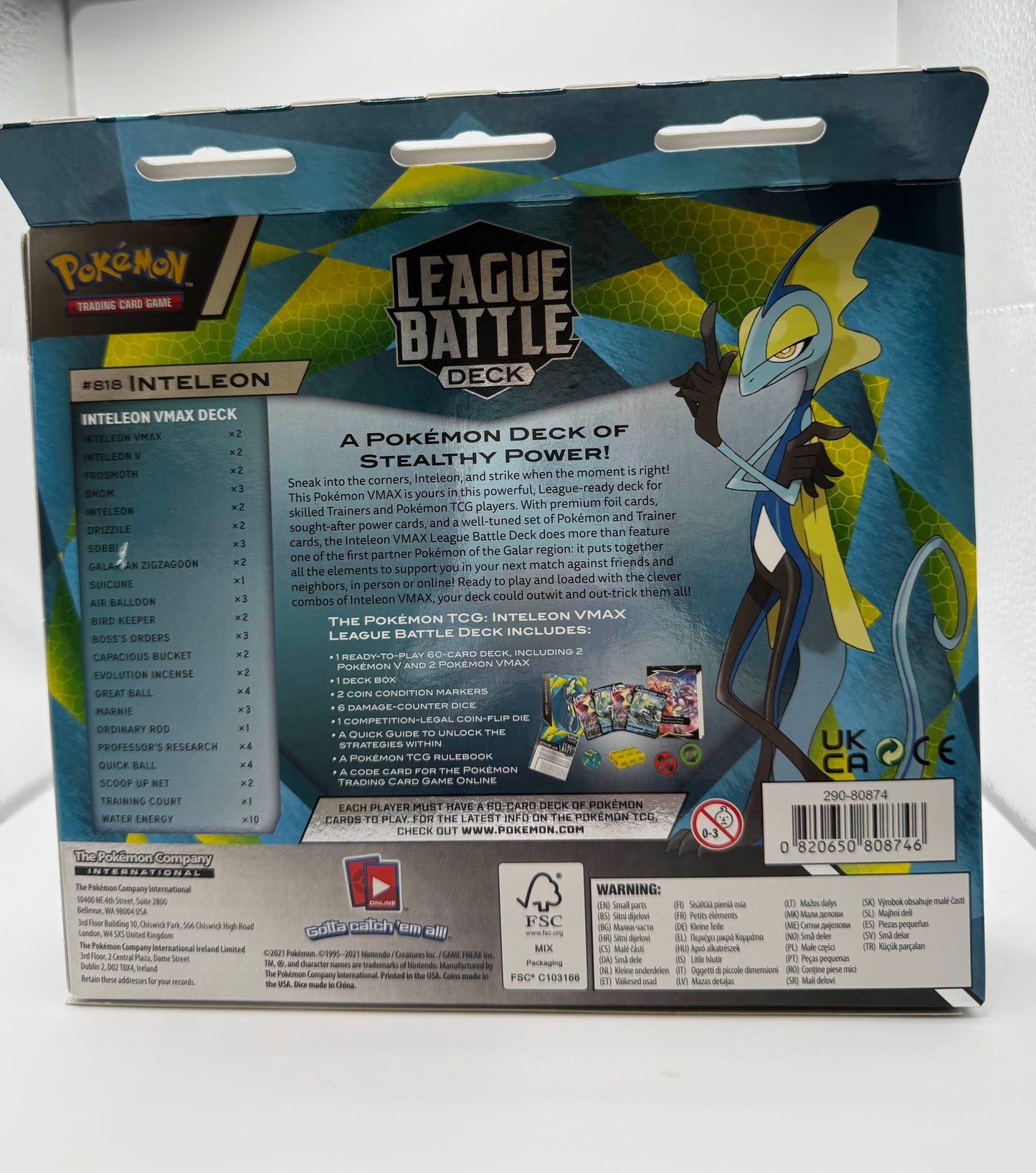 Pokémon TCG │ Battle Deck: Inteleon VMAX Battle Deck