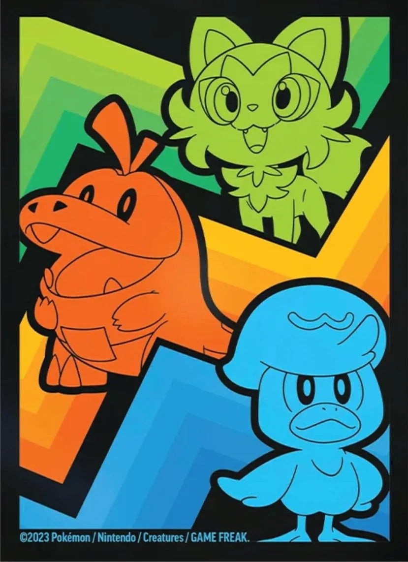 Pokemon TCG │ Paldea Evolved ETB Starters Card Sleeves (65ct)