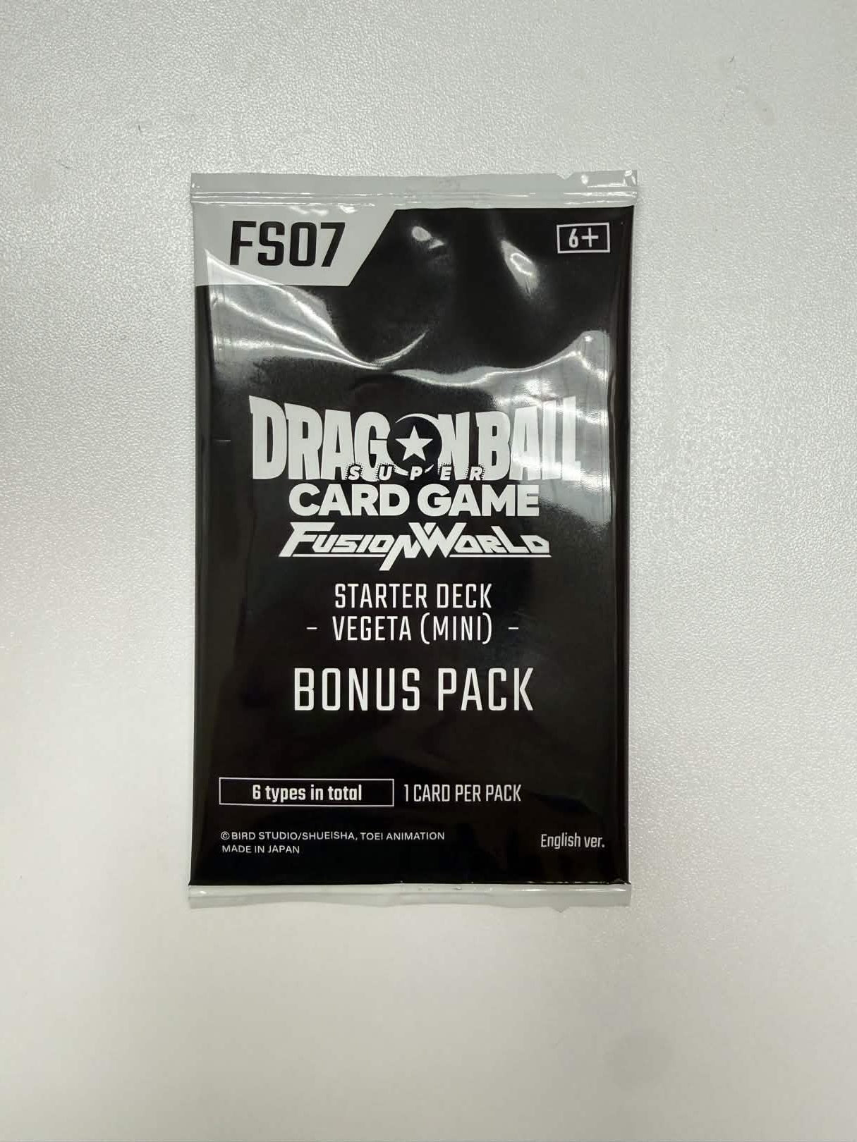 Dragon Ball Super Card Game Fusion World FS07 Bonus Pack – 1 Card (Sealed)