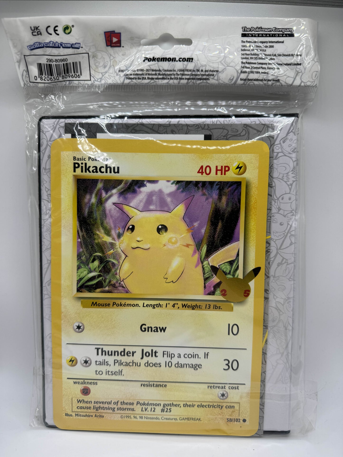 First Partner 25th Celebrations Jumbo Card Collector's Binder