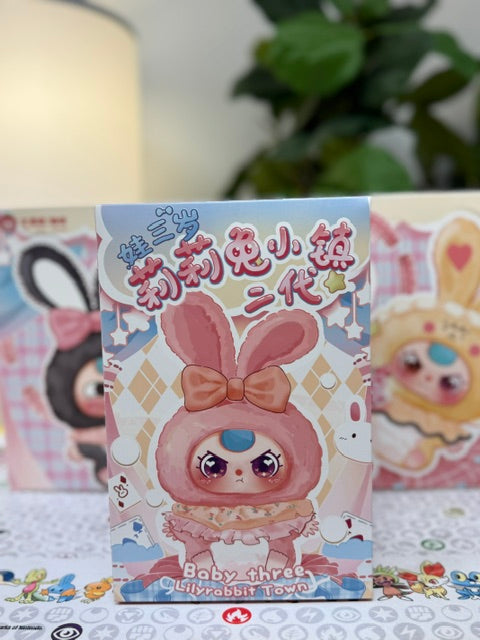 Authentic "Lilyrabbit Town" V2 Baby Three Plush Keychain Blind Box