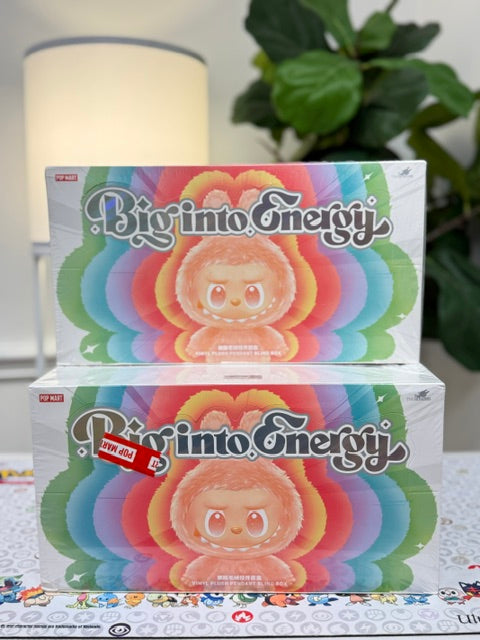 Authentic "BIG INTO ENERGY" Labubu Plush Keychain Blind Box!