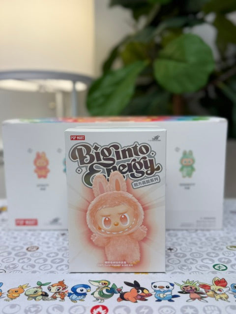 Authentic "BIG INTO ENERGY" Labubu Plush Keychain Blind Box!