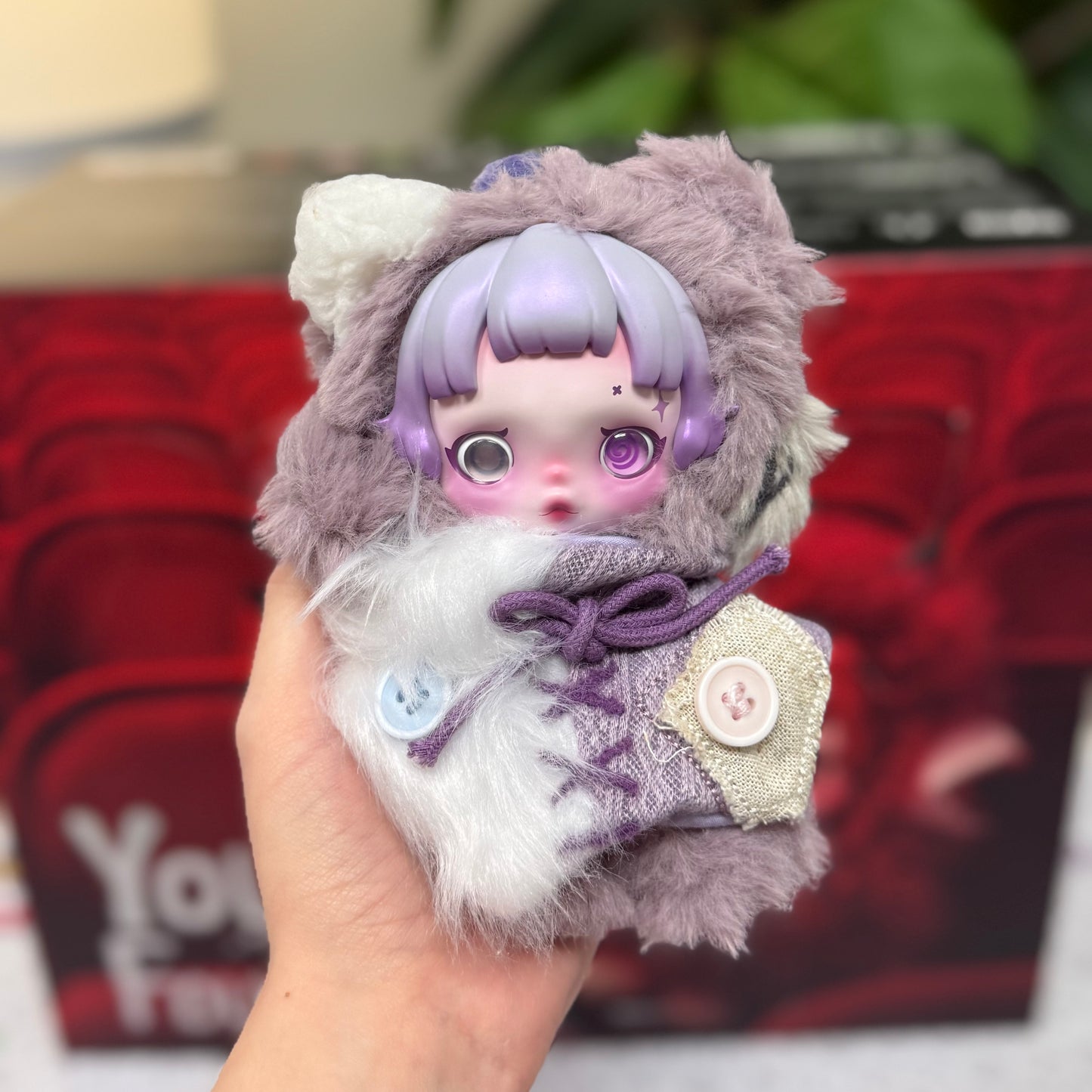Authentic SkullPanda "YOU FOUND ME!" Plush Keychain