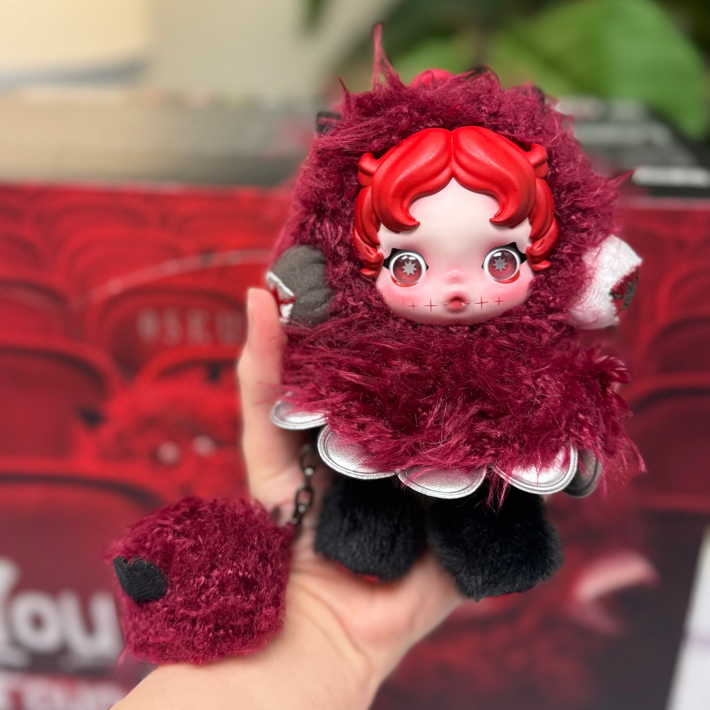 Authentic SkullPanda "YOU FOUND ME!" Plush Keychain