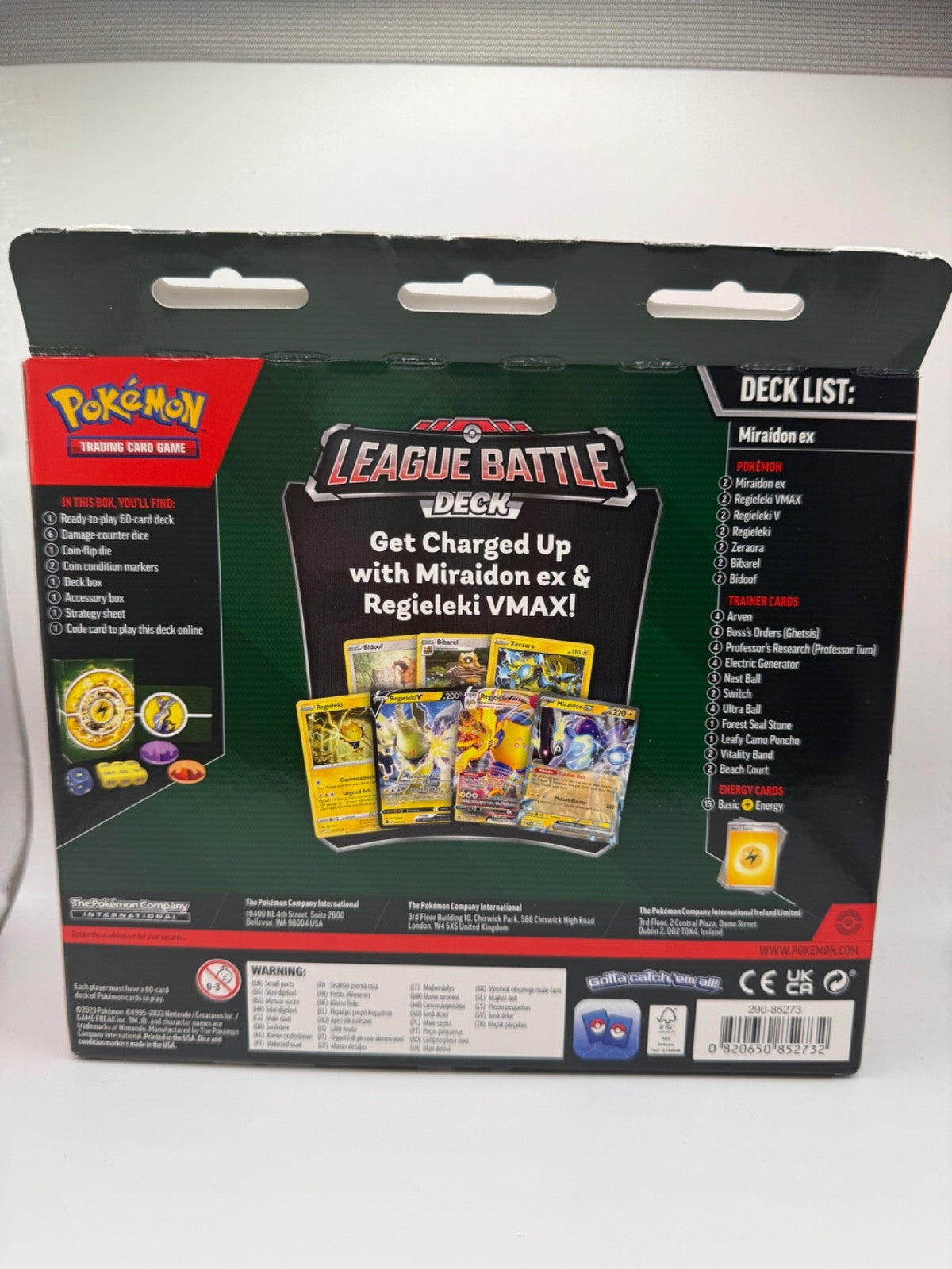 Pokemon TCG │ League Battle Decks (Miraidon ex & Regieleki VMAX)