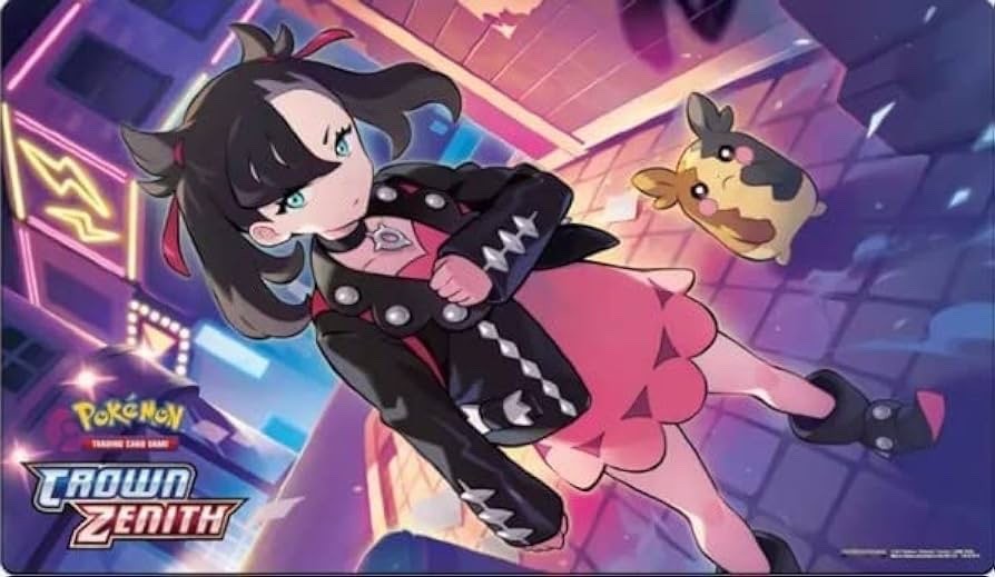 Pokemon TCG │ Crown Zenith Marnie & Morpeko Playmat